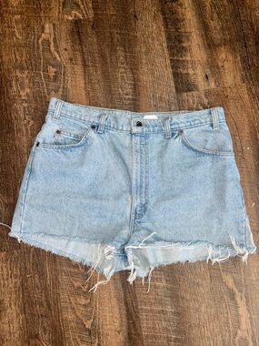 Levi's Light Blue Denim Cutoff Shorts